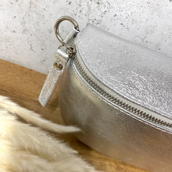 Gürteltasche silber leder Clearance